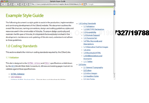 An example style guide