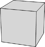 Using a combination of wire primitives and regular primitives, a cube with outlined edges can be constructed.
