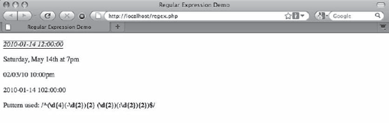 Validating the seconds section of the date string and completing the pattern