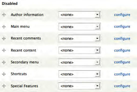 Assigning menus to a block