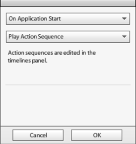 Interaction settings for the application