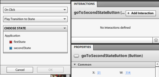 Setting the state to play to for gotoSecondStateButton