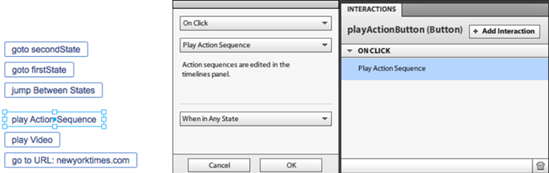 Interaction setting for playActionButton