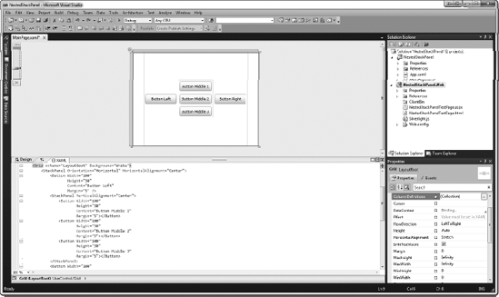 Nested StackPanel controls