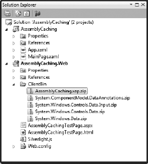 The ClientBin with assembly caching enabled