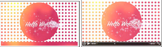 A patterned mask applied to a video in Firefox and Safari
