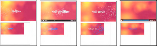 Motion detection results on a video using Web Workers in Firefox, Safari, Opera, and Chrome (left to right).