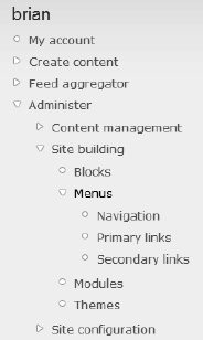 Context-sensitive hierarchical menus provide navigation help for all users.