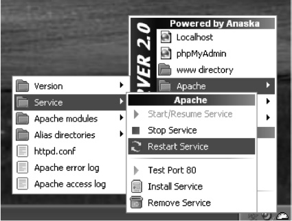 Restart Apache from the WampServer control panel.