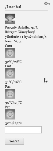 Temperatures, units, and language are all reflected in the block display.