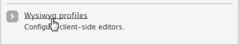 Wysiwyg profiles