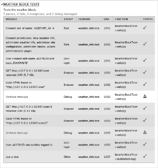 Web test case report