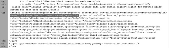 The HTML source will tell us what values to assign to which fields.