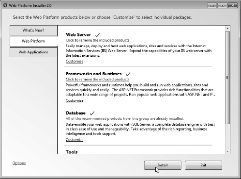 The Web Platform installer