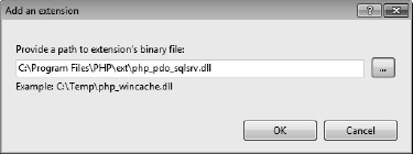 Adding the SQL Server PHP extension