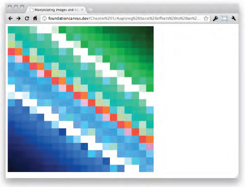 Pixelating an image using canvas