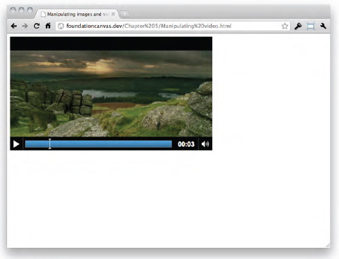 Adding a HTML5 video to the web page