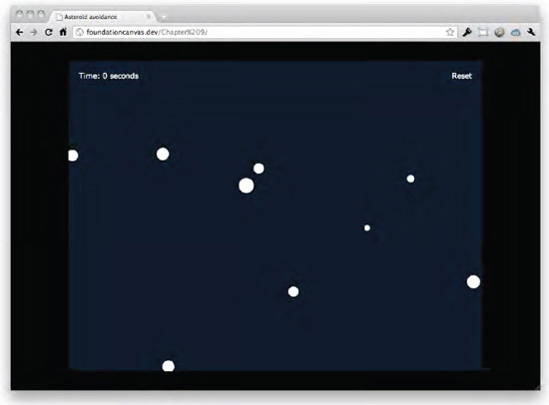 Drawing and animating the asteroid field