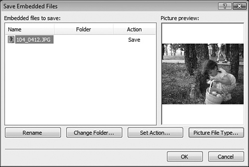 Expression Web will prompt you to save embedded images when a picture is not already located in the current Web site.