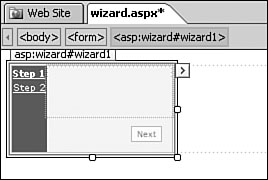 You can give your Wizard control a more professional look by applying one of the preset schemes.