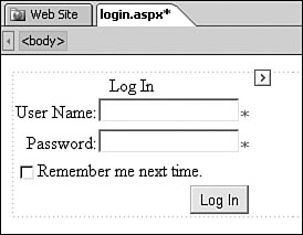 The Login control is simple in appearance, but there’s a lot of functionality under the hood.