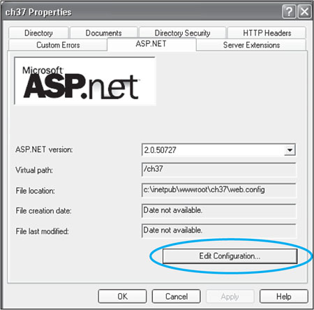 Editing the configuration of an ASP.NET 2.0 Web site is easy thanks to the new user interface built into IIS.