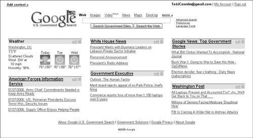 Locate U.S. government information using the U.S. Government Search.