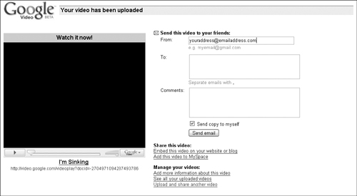 Watch your video once it is successfully uploaded.