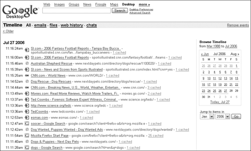 See your results in last accessed date order.