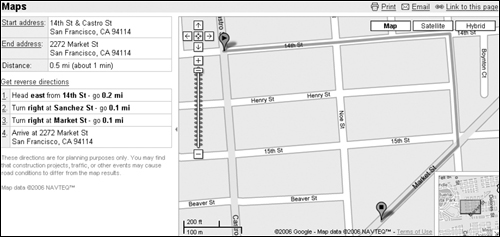 Follow the simple directions on the left or use the map guide to navigate between locations.