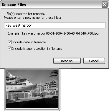 The file’s name can include date and image resolution information.