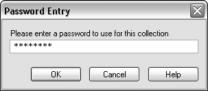 Specify a password to use for hiding folder content.