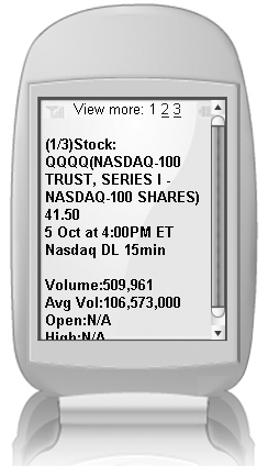 Send a ticker symbol to Google SMS to stay on top of stock and mutual fund trading.