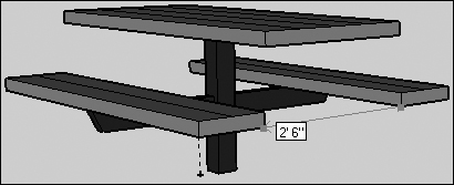 You can specify length or distance using a construction line.