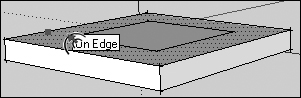 Add the second rectangle proportional to the first and centered over the first using the Offset tool.