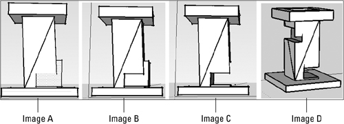 Use other program tools to make cutouts in the original model.