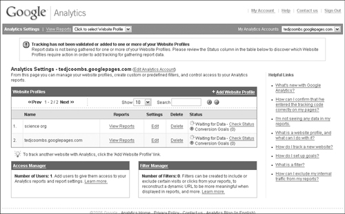 You can track multiple domains using Analytics.