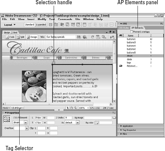 There are a number of different methods for selecting an AP element to modify.