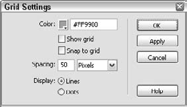 Dreamweaver's grid feature is extremely handy for aligning a series of objects.