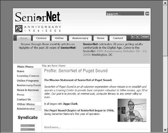 SeniorNet—seniors teaching technology to seniors