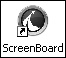 The shortcut to the ScreenBoard application, as found on the Windows desktop.