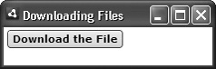 When the user clicks this button, a file from a server will be downloaded.