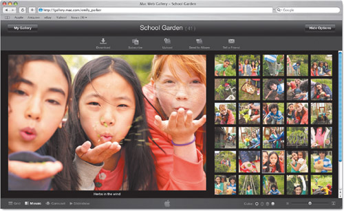Apple’s Web Gallery, a feature of its .Mac service, makes extensive use of Ajax.