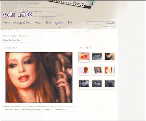 Second page of the Fade to Red Era gallery.