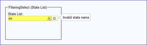 Explanation of Dojo Form Widgets