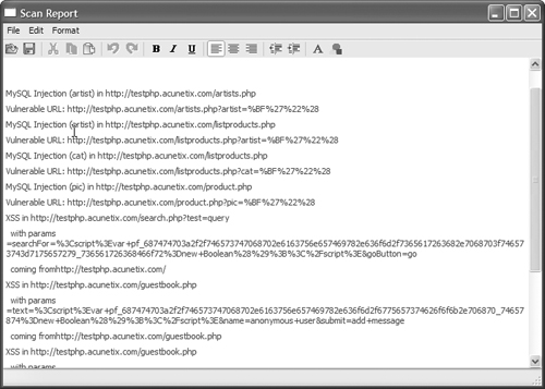 A PowerFuzzer vulnerability report.