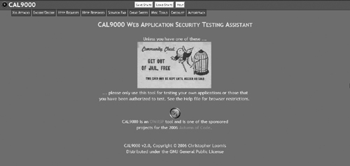 The CAL9000 testing toolkit.