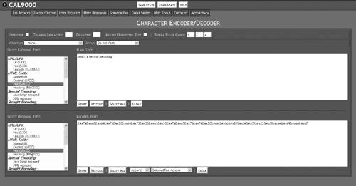 Decode a hexadecimal string to plain text.