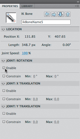 Constraining the Translation of Joints