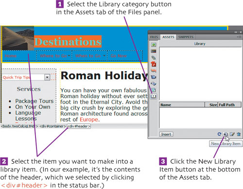 Create a Library Item